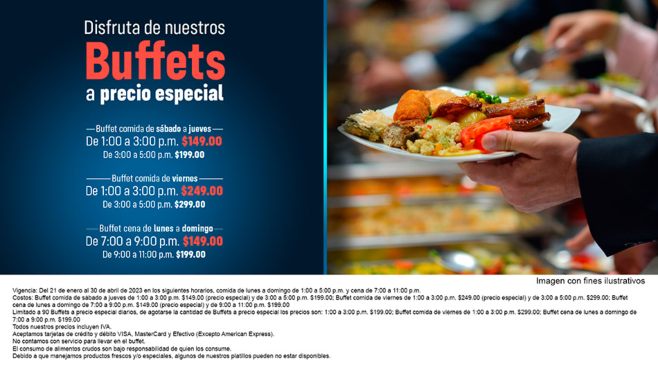 Buffets de Comida y Cena